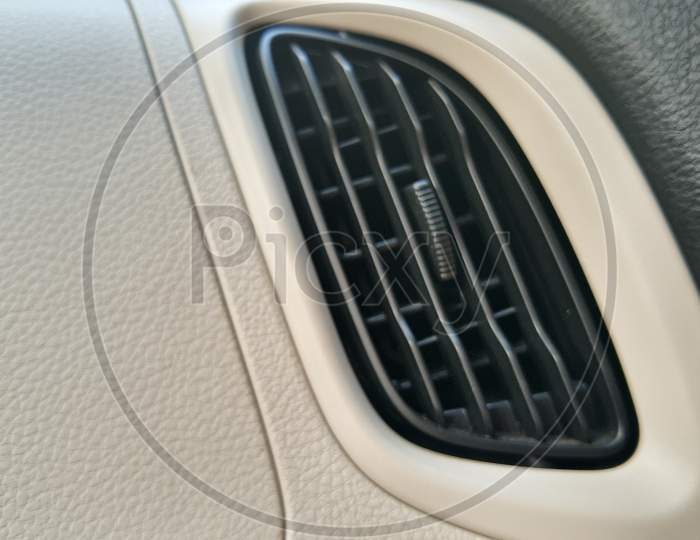 Air Conditioner And Heating Inlet At Car Panel