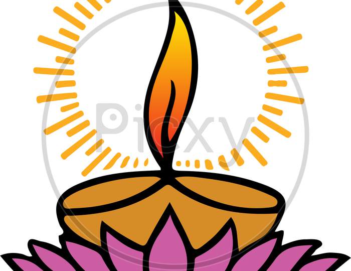 Diwali Festival Oil Lamp  Diya Hand Drawn Sketch Vector  Royalty Free  SVG Cliparts Vectors And Stock Illustration Image 87797859