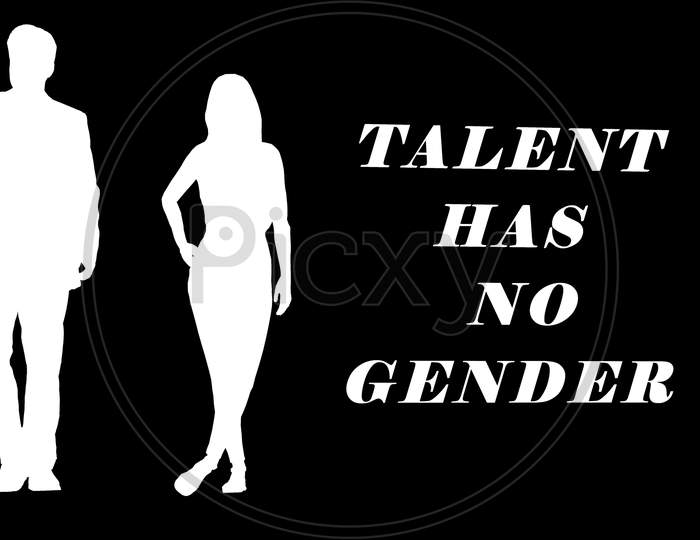 Here Is No Gender Like Man And Woman For Talent In This World. That'S Showing This Image.