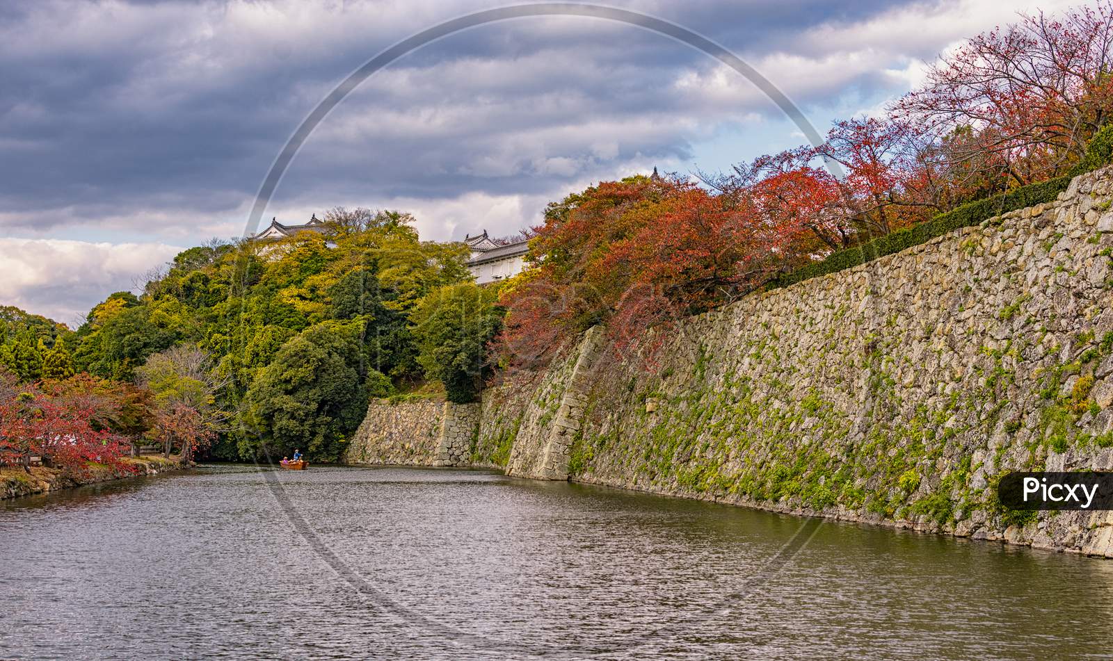 Beautiful Himeji Castle In Himeji City In Hyogo Prefecture Of Japan In Autumn