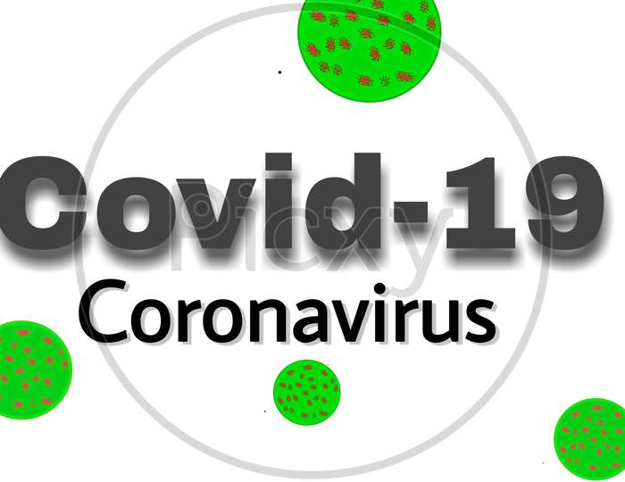 Covid-19 coronavirus sign with coronavirus symbol