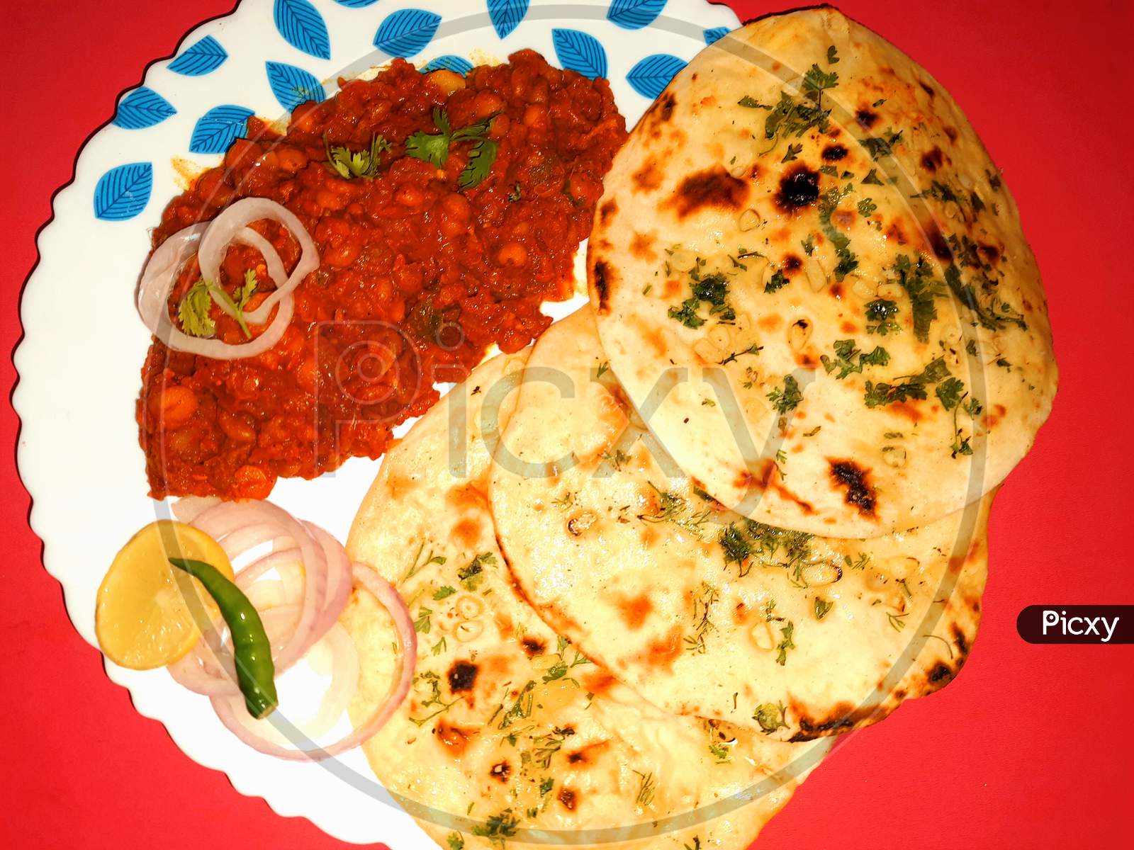 chole garlic naan, chole bhature, chhole