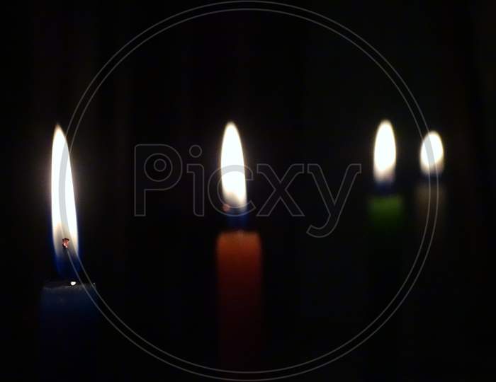 Candles lighting