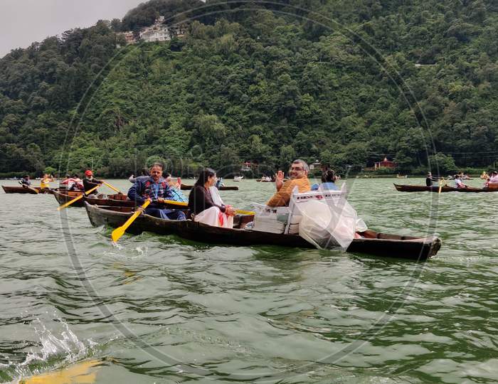 Boat In Naini lake Nainital