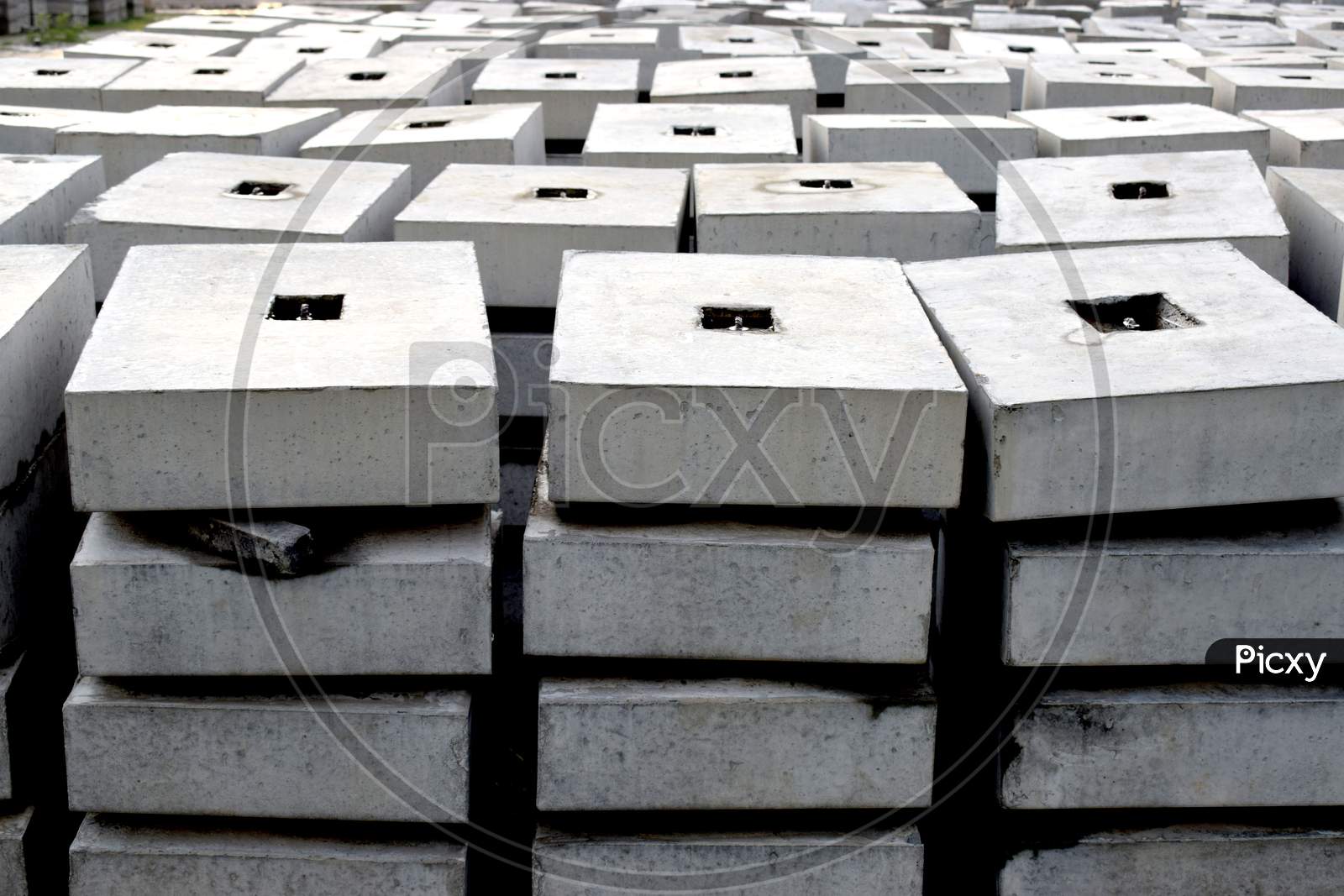 Concrete Block Or Cement Block With Sand