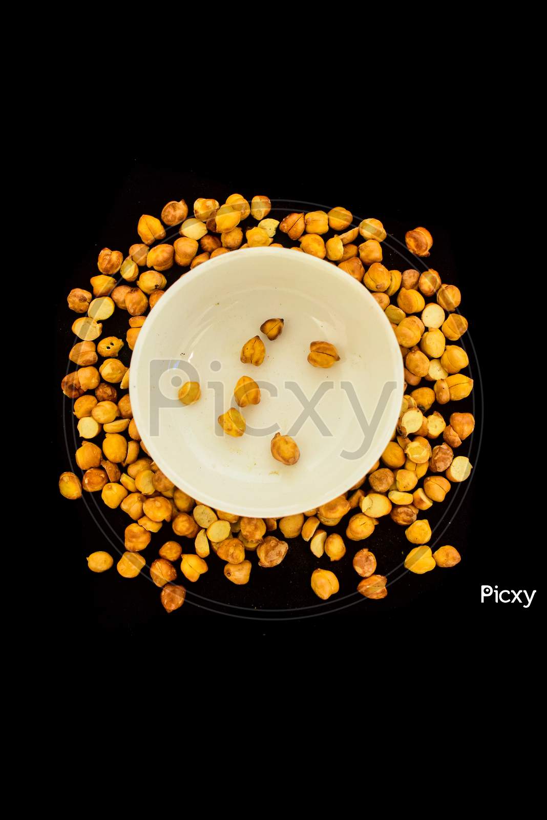 Yellow Food and White small Bowl