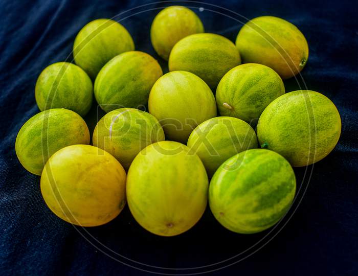 Yellow and green Fruit