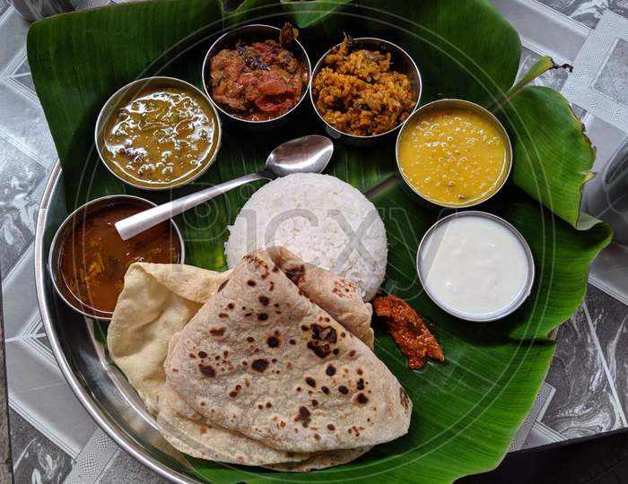 A Delicious Indian Thali.