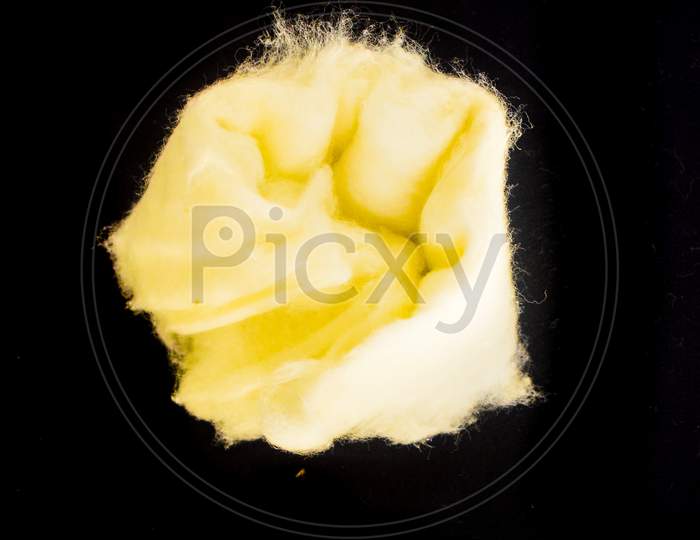 Yellow and white Cotten Candy