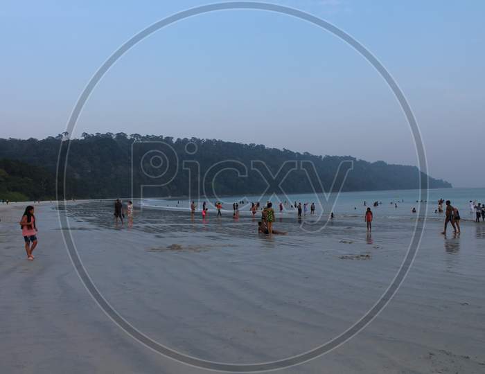 A view of Radhanagar beach, havelock, Andaman & Nicobar Island