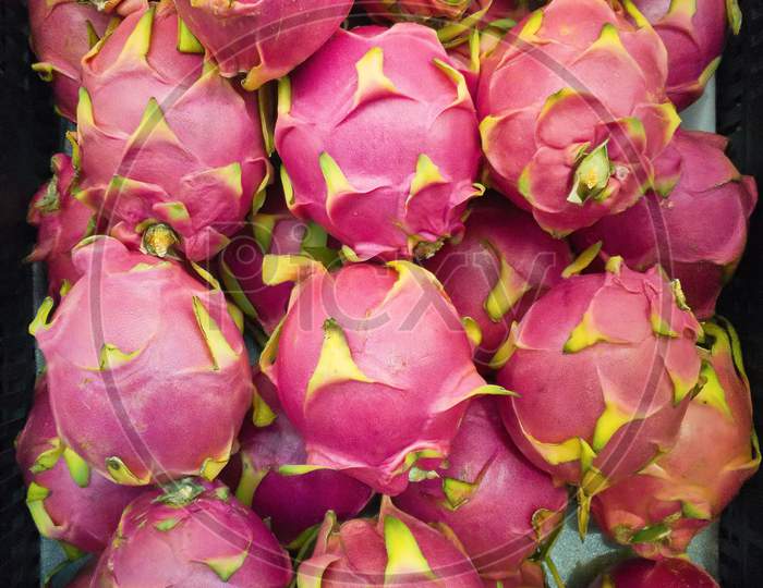 Dragon Fruits For Sale In Market