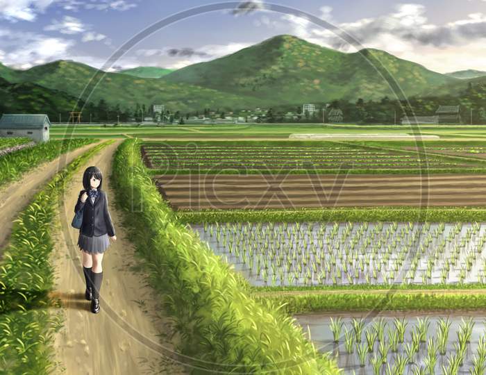 Anime Countryside Background Images, HD Pictures and Wallpaper For Free  Download | Pngtree
