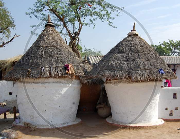 Hut Of Indian Village