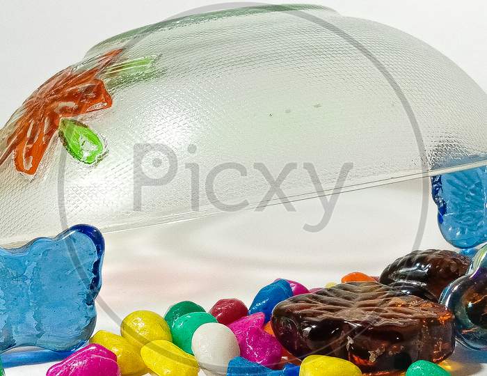 marbles stones with bowl photography