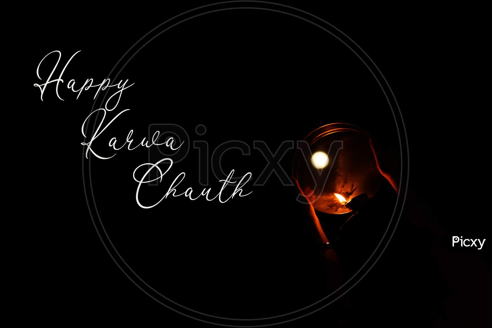 Image of Illustration of Happy Karwa chauth greeting wish poster ...