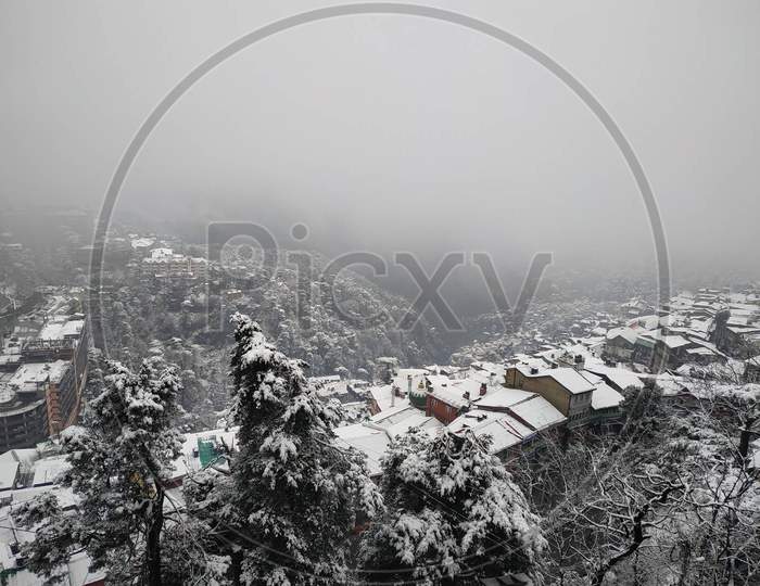 Shimla in snow