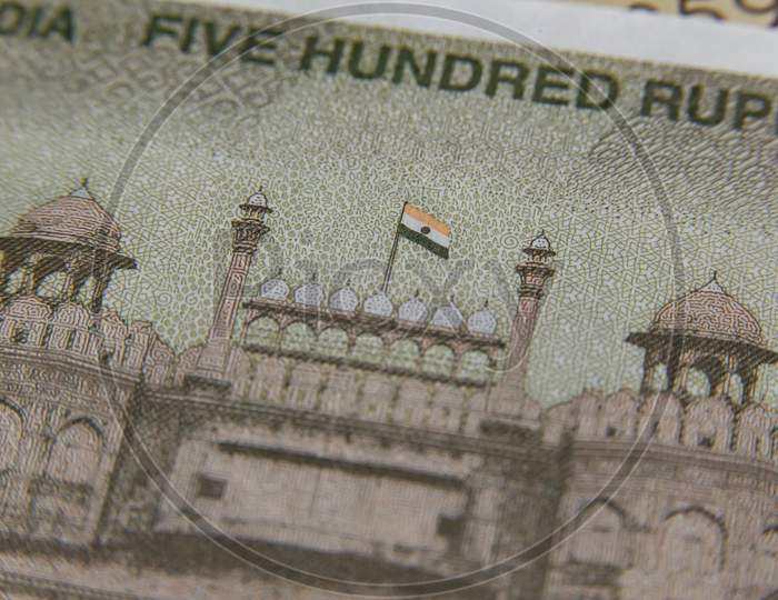 Five Hundred Rupees Indian Currency Background