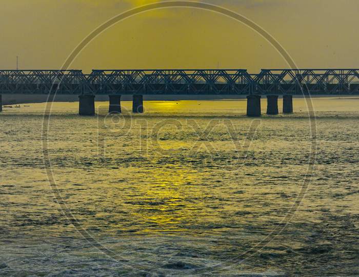 Sunrise bridge Vijayawada