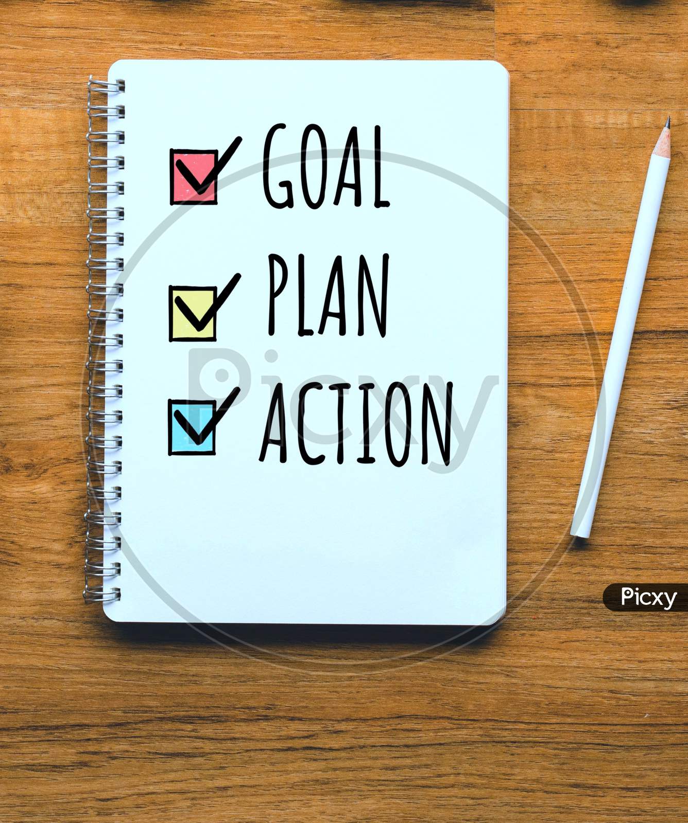 A Picture Of The Beautiful View Of Goal, Plan, Action
