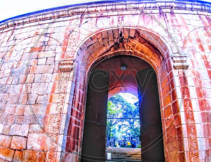 Bangalore fort door from inside