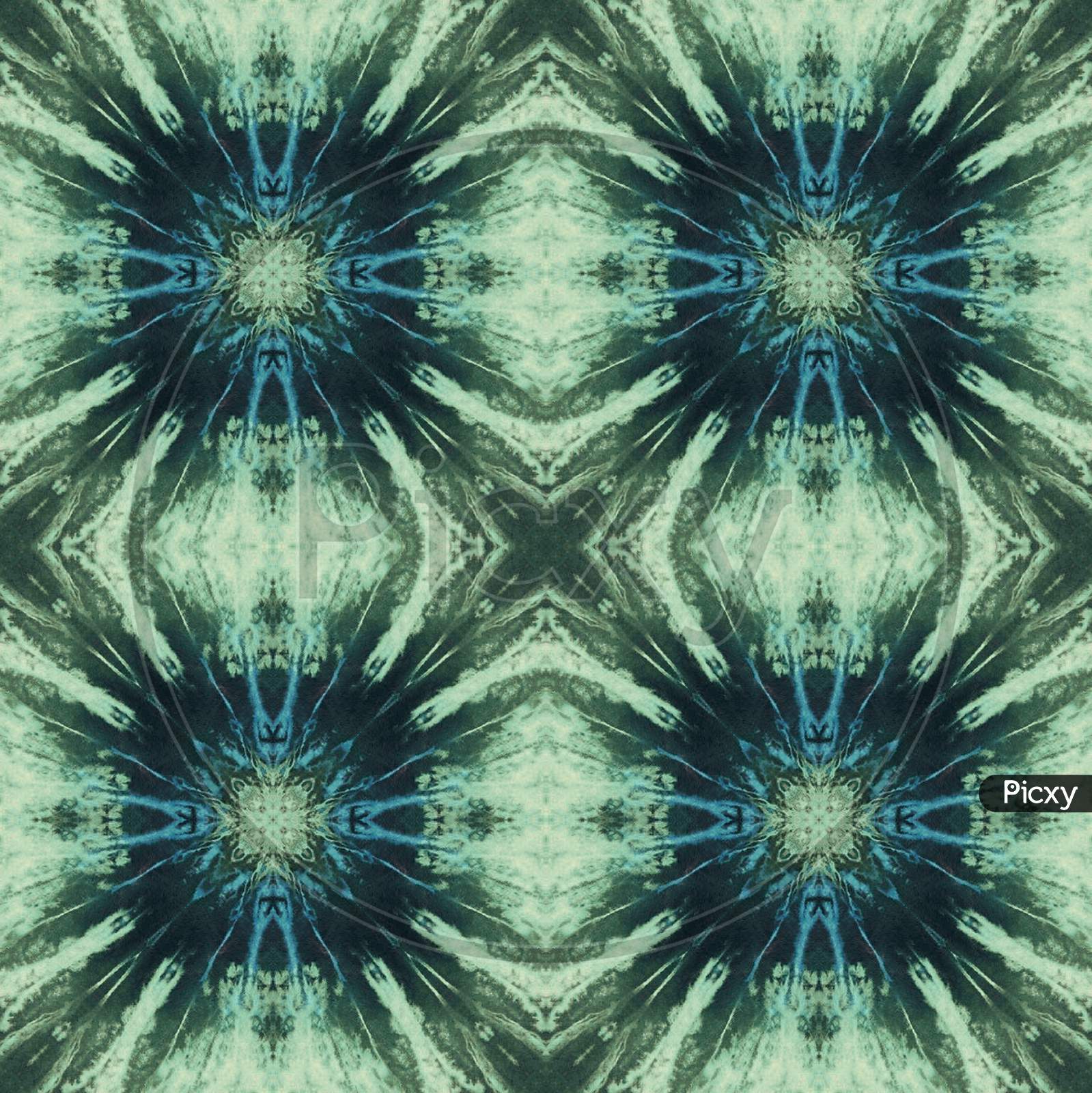 Abstract Seamless Tie-Dye Repet Background