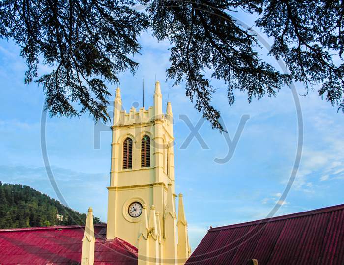 Church on ridge maidan shimla