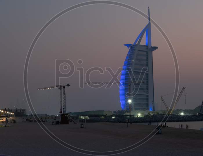 Burj Al Arab Night View