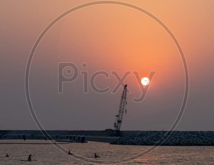 Sunset View Dubai Beach
