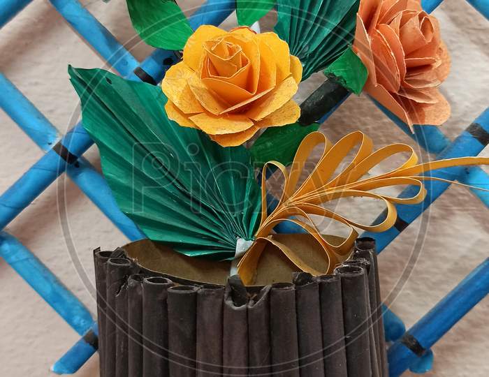 Decorative hand made  flowers