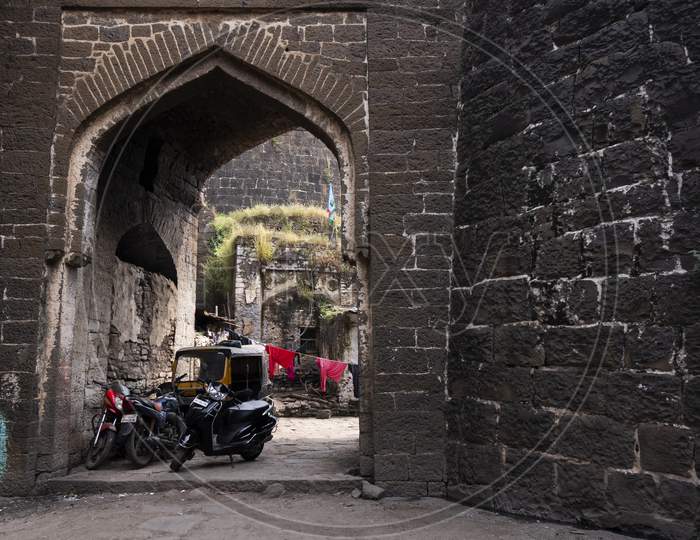 Kalaburagi Fort Back Entrance Gate Inner View Arch