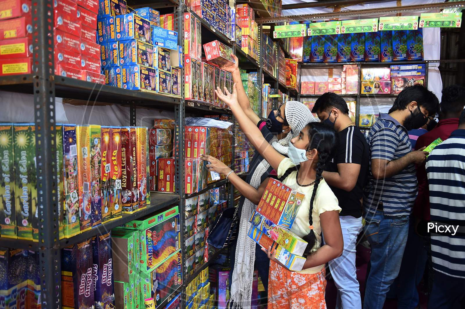 People Buy Firecrackers For The Festival Of Diwali, In Chennai, Tuesday, Nov.10, 2020,
