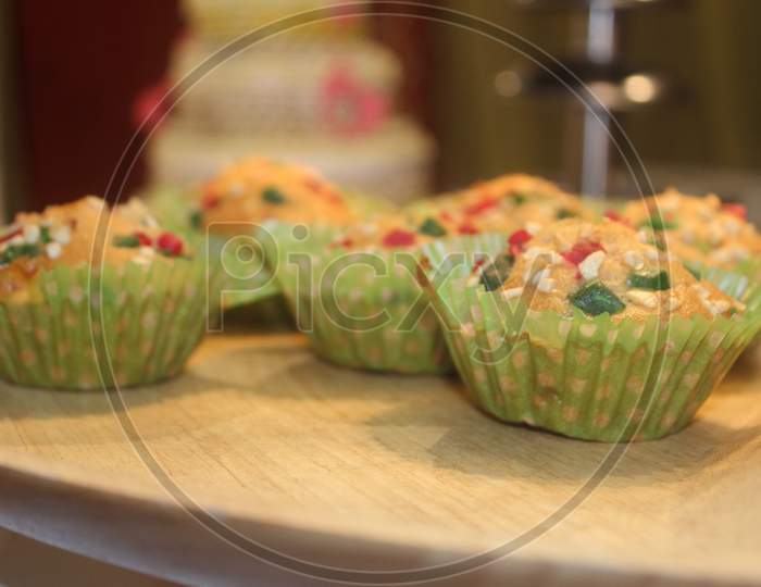 Close Up Of Cup Cakes