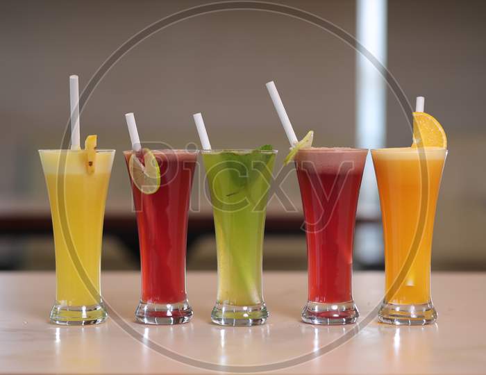 Colourfull juices