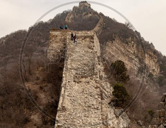 Jiankou, Unrestored Section Of The Great Wall Of China In The Huairou District