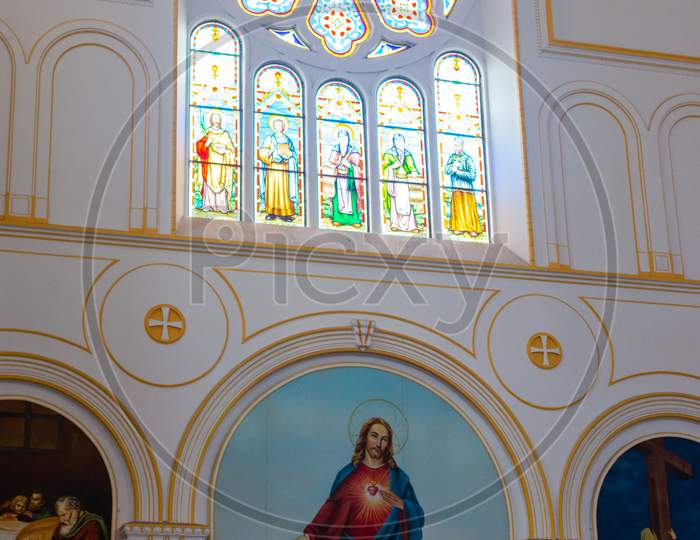 St. Michael Cathedral Catholic Church Built By German Missionaries In Qingdao