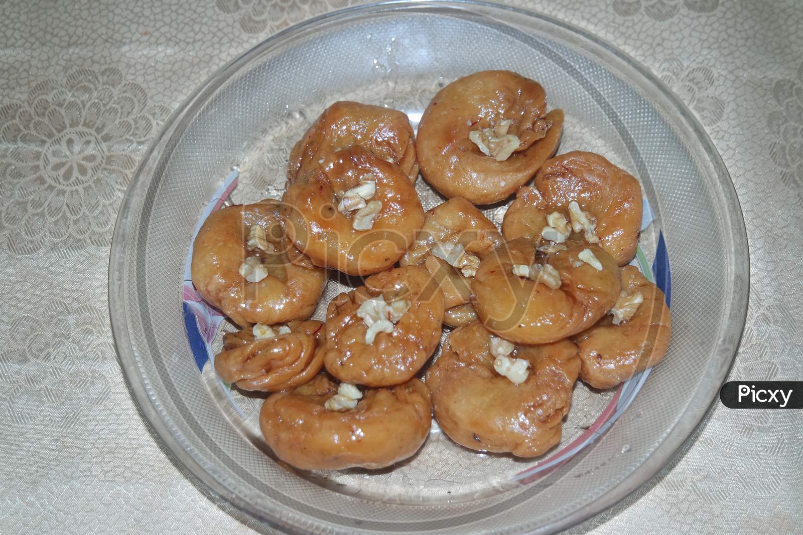 Closeup Of Delicious And Tasty Asian Sweet Dish Called Balu Shahi Or Baloshahi.