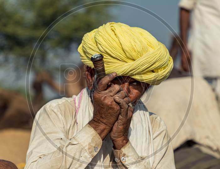 Faces Of Pushkar And Portrait From Rajasthan