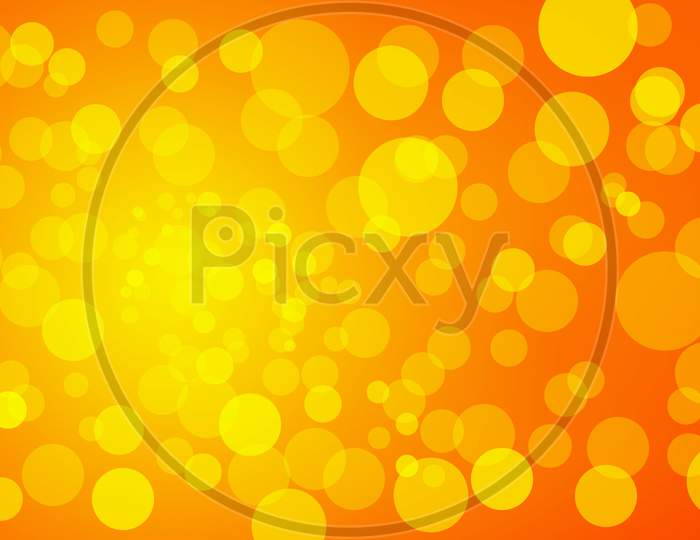 Glowing Decorative Golden Led Lights Sparkle Abstract Background