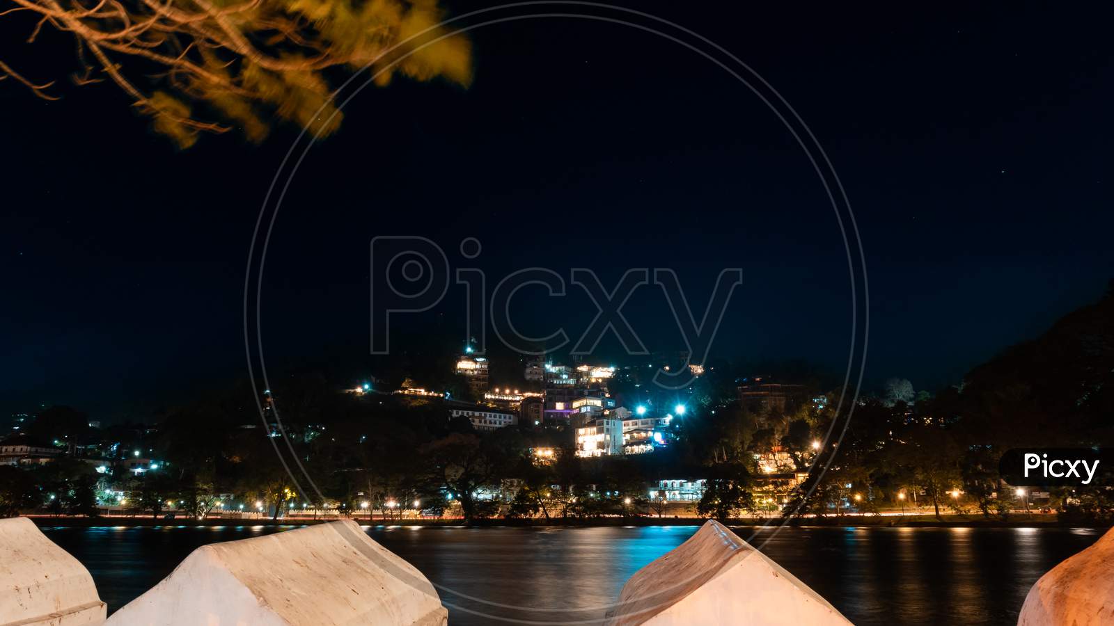 Kandy Night Long Exposure Landscape Photograph