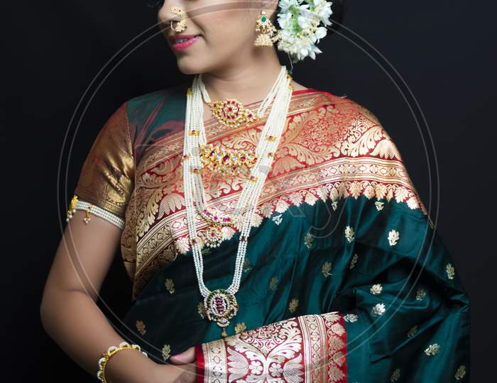 Festival Season, women in Indian Tradition ware, Traditional Jewelry
