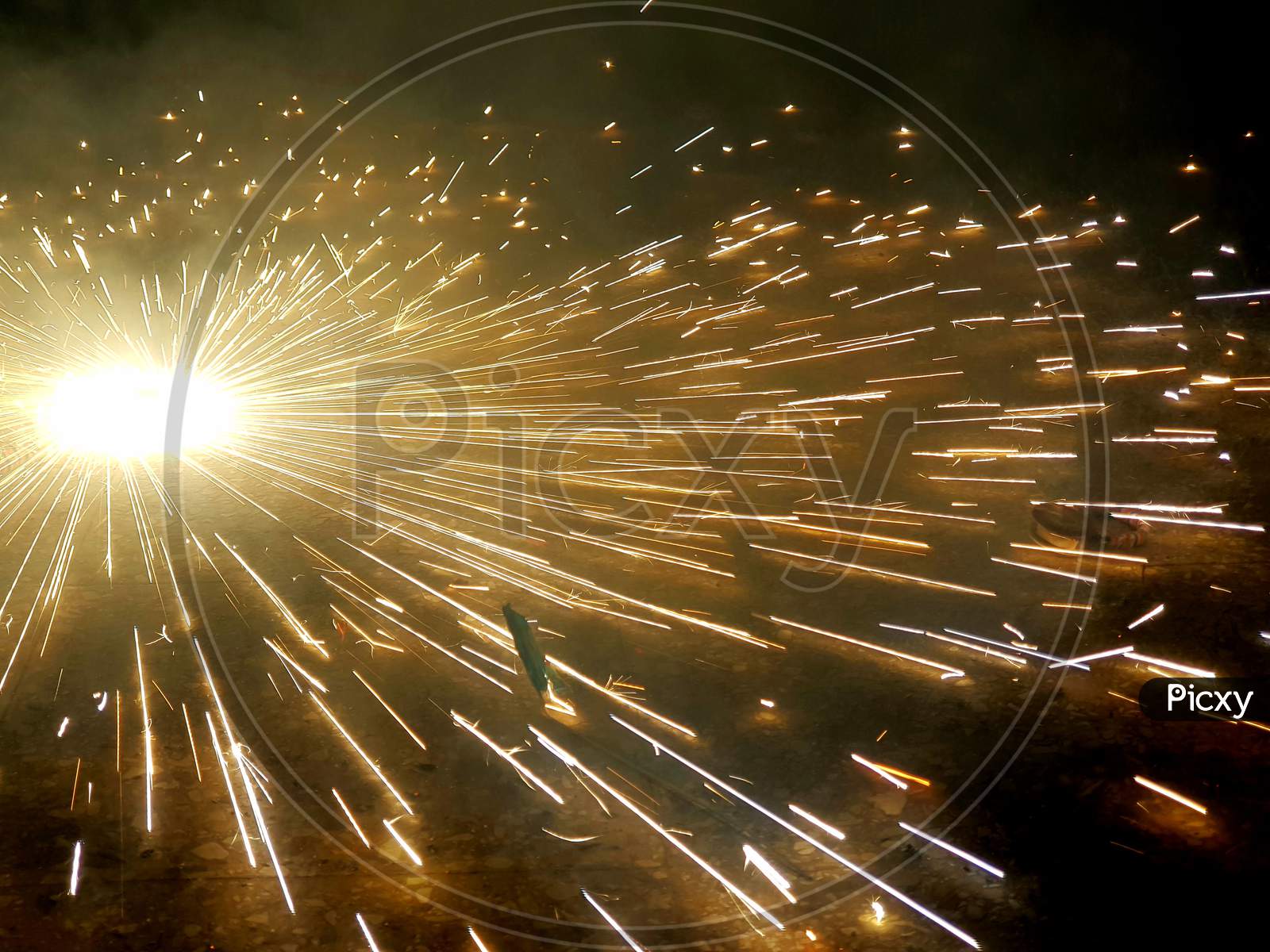 Fire crackers with long exposure