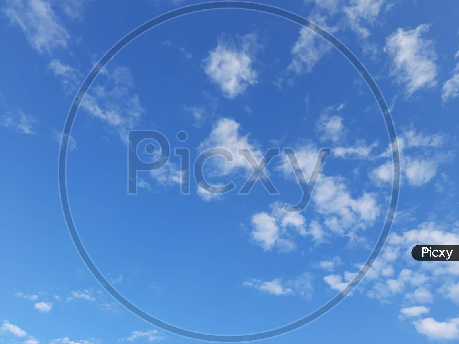 Sky image, blue and white sky image,