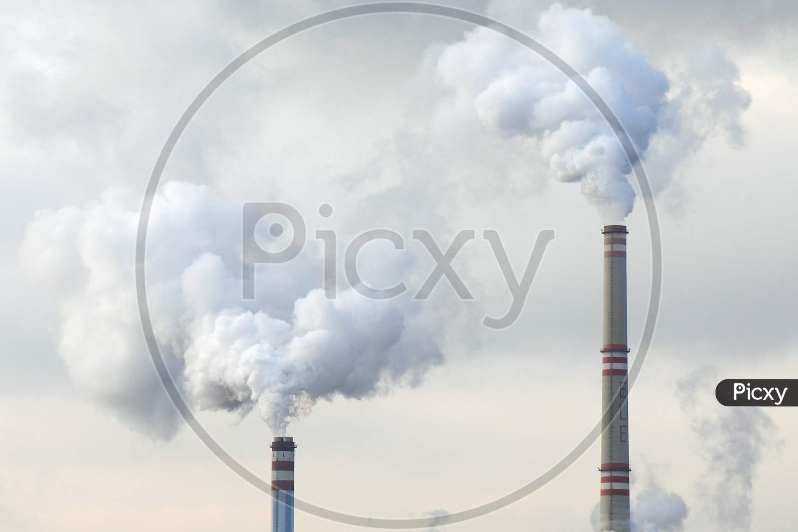 Industrial Smoke Causing Pollution