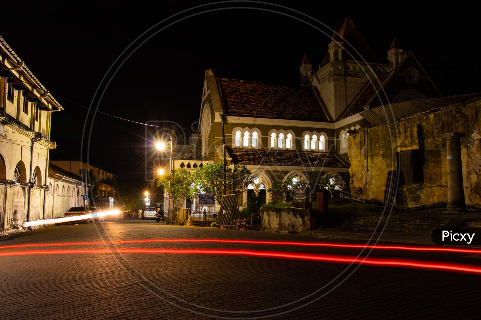 Long Exposure Street Photograph In Galle Fort