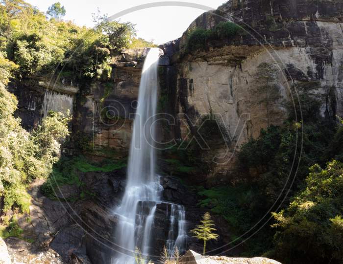 Ramboda Falls Long Exposure Photograph