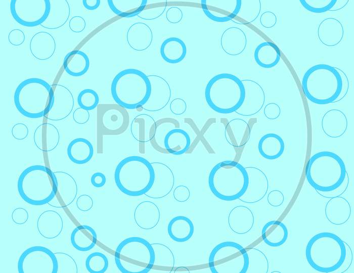 Attractive Light Blue Or Aquamarine Abstract Circle Pattern Abstract Seamless