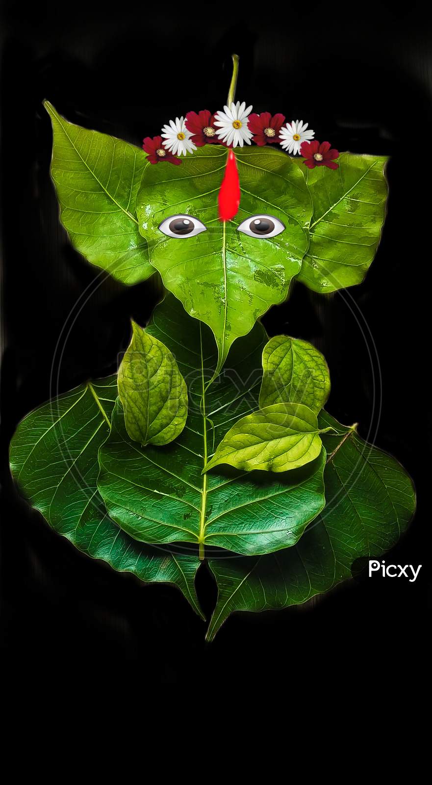 Image of Beautiful god ganpatiji from leafs-MP259559-Picxy