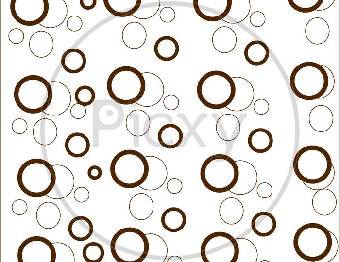 Colorful White Or Brown Abstract Round Circle Pattern
