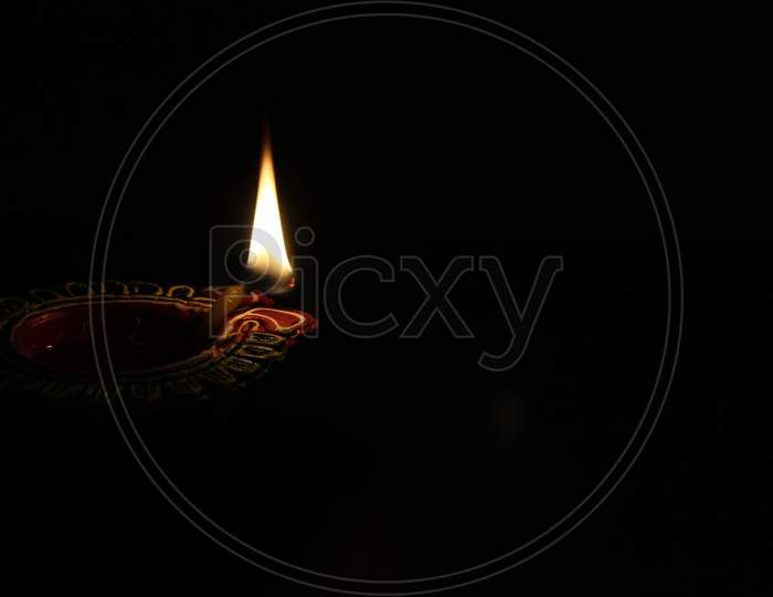 Oil Lamp Background For Diwali