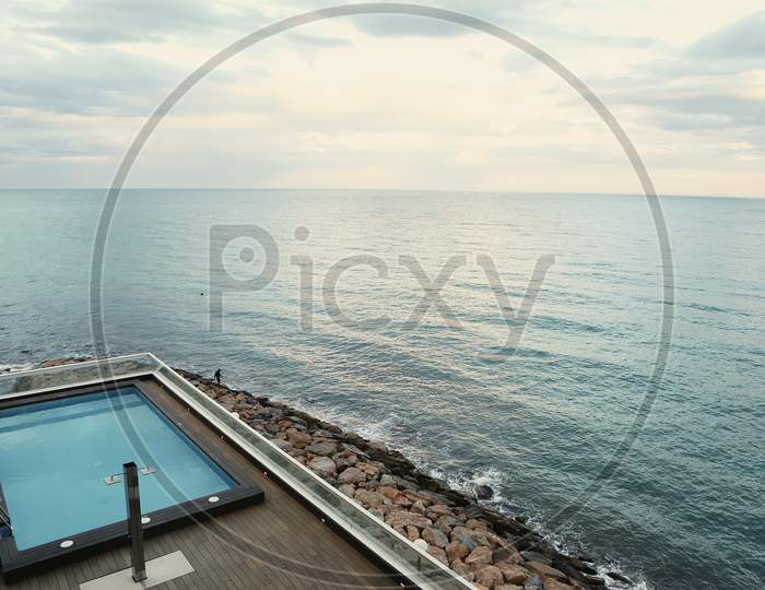 Luxury Hotel View With Infinity Pool